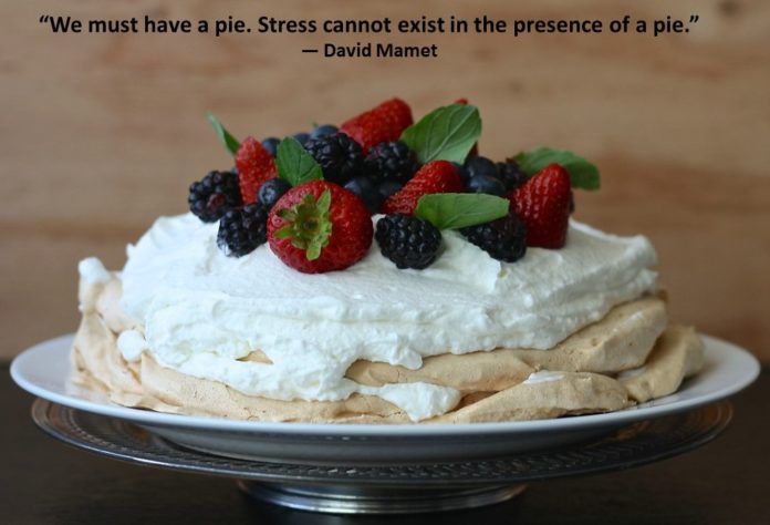 Stress and pie